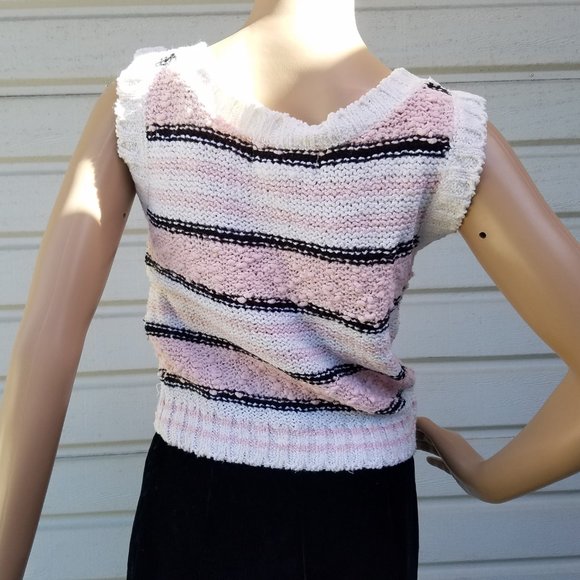 Vtg Trendy Melody Brooks Knit Sweater Vest-Video - Picture 8 of 12